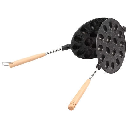 16-Cavity Non-Stick Baking Pan with Wooden Handles | Delivery: 7 to 10 business days | Limited stocks available
