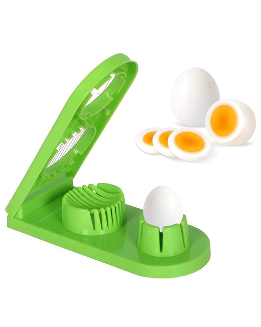 Zenex store EasySlice and Eggs our 2 in 1 Egg Cutter and Chopper Perfect Salads, Sandwiches Egg Slicer  (1 Egg Slicer .)-KYAMSTORE