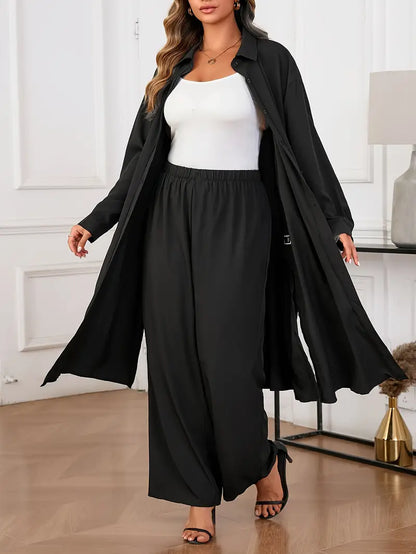 Plus Size Women's Casual Top and Pants Set | Delivery: 7 to 10 business days | Limited stocks available