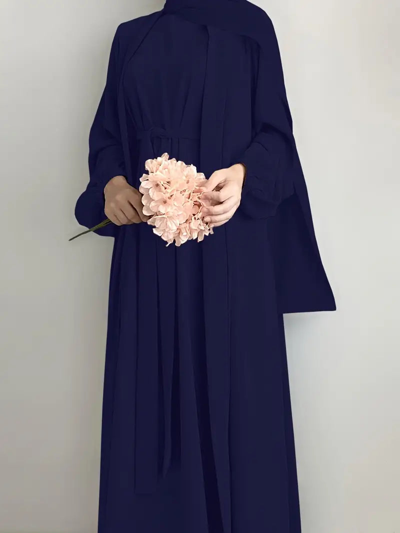 Women'S Middle East Muslim Turkey Dubai Solid Color Casual Dress | Delivery: 7 to 10 business days | Limited stocks available | Hurry before Sold Out