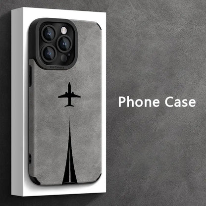 Black Airplane Design Anti-Fall TPU Case for iPhone 7–16 Series | Delivery: 2 to 6 business days | Limited stocks available | Hurry before Sold Out