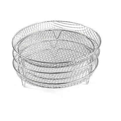 Stainless Steel Air Fryer Basket Set 3Pcs | Delivery: 5 to 10 business days | Limited stocks available | Hurry before Sold Out