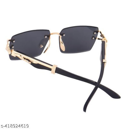 Black Rimless Sunglasses/Goggles UV Protected