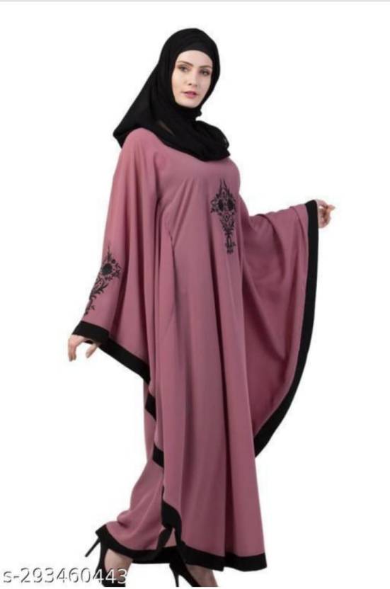 Nida Matte Solid Burqa With Hijab