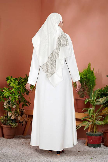 Polyester Solid Burqa With Hijab