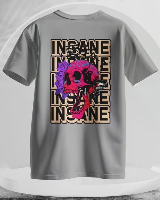 Insane - Men Stylish Back Printed T-Shirts – (Regular)