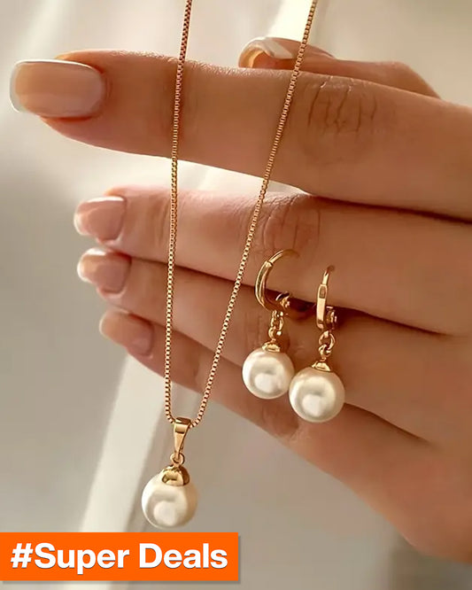 Elegant Faux Pearl Jewelry Set | Delivery: 5 to 10 business days | Limited stocks available | Hurry before Sold Out