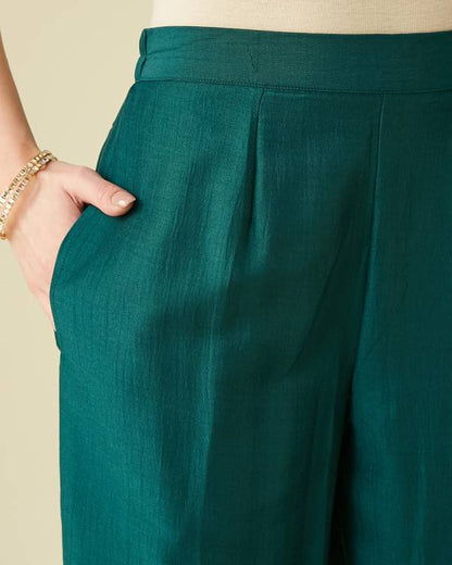 Women Muslin Kurta Pant Dupatta Set-KYAMSTORE