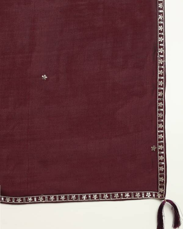 Women Silk Blend Kurta Pant Dupatta Set-KYAMSTORE