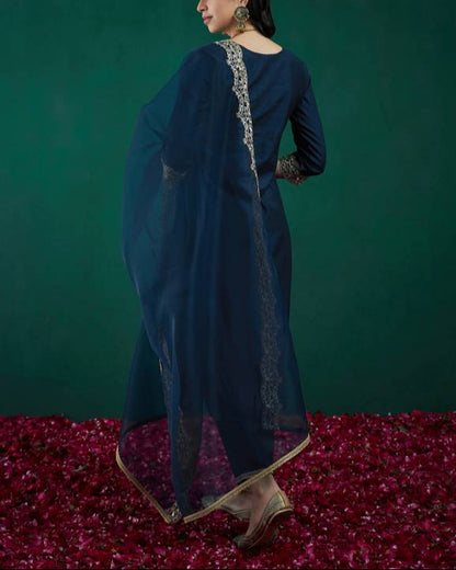 Women Viscose Rayon Kurta Pant Dupatta Set-KYAMSTORE