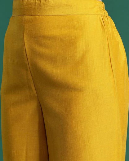Women Silk Blend Kurta Pant Dupatta Set-KYAMSTORE