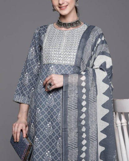 Women Pure Cotton Kurta Pant Set-KYAMSTORE