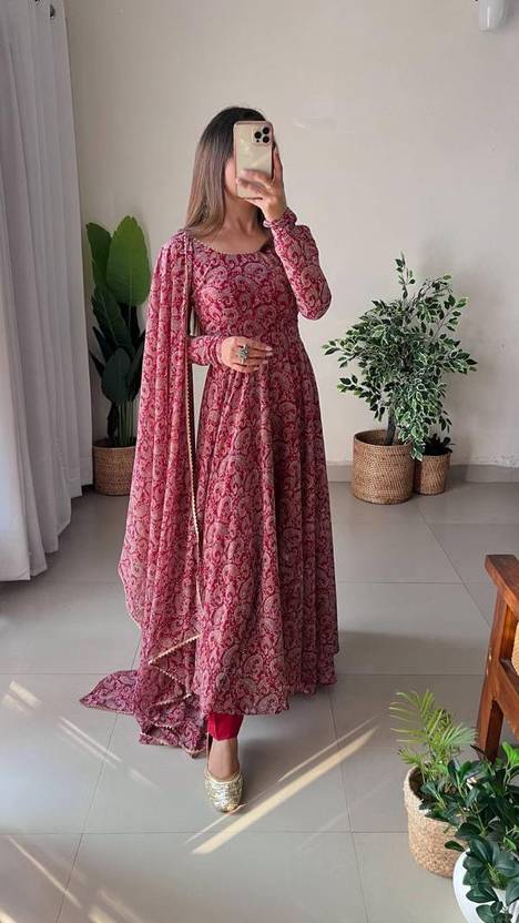 Women Georgette Kurta Dupatta Set | Delivery: 10 to 12 business days | Limited stocks available