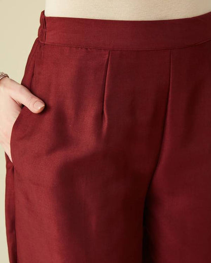 Women Muslin Kurta Pant Dupatta Set-KYAMSTORE