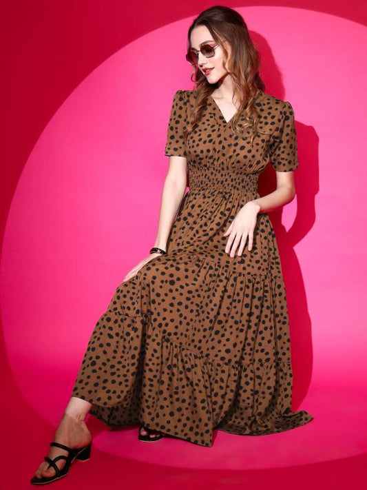 Women Fit and Flare Dress-KYAMSTORE