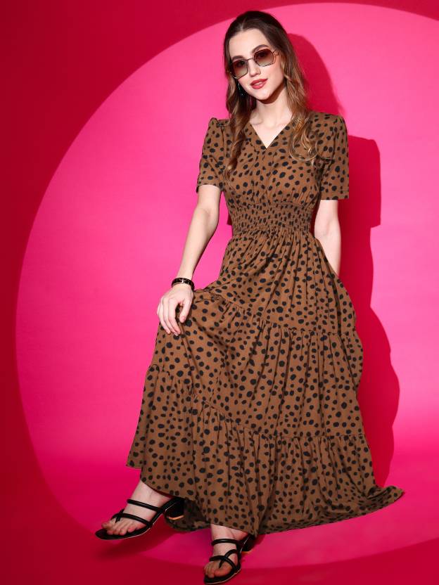 Women Fit and Flare Dress-KYAMSTORE