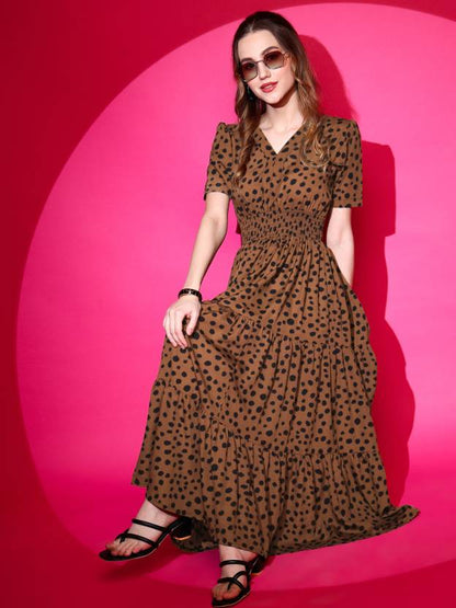 Women Fit and Flare Dress-KYAMSTORE