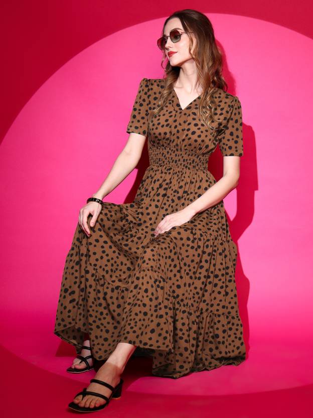 Women Fit and Flare Dress-KYAMSTORE