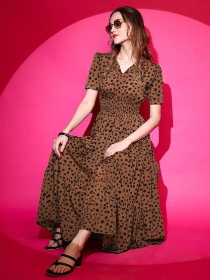 Women Fit and Flare Dress-KYAMSTORE