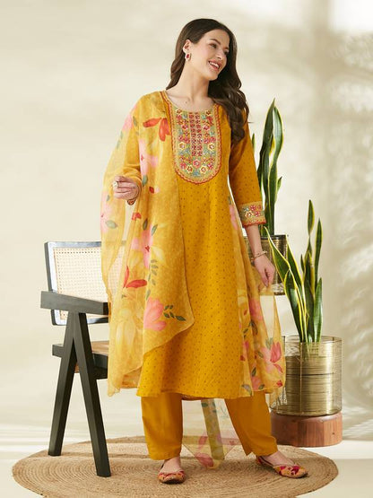 Women Pure Cotton Kurta Pant Dupatta Set | Delivery: 7 to 12 business days | Limited stocks available | Hurry before Sold Out