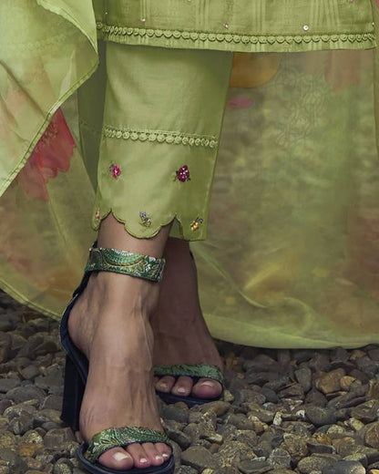 Women Pure Cotton Kurta Pant Dupatta Set-KYAMSTORE
