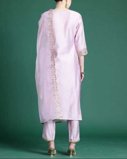 Women Viscose Rayon Kurta Pant Dupatta Set-KYAMSTORE