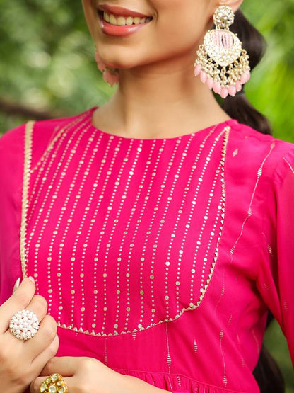 Women Georgette Kurta Palazzo Dupatta Set | Delivery: 10 to 12 business days | Limited stocks available