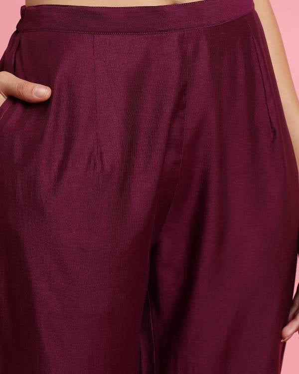 Women Viscose Rayon Kurta Pant Dupatta Set-KYAMSTORE