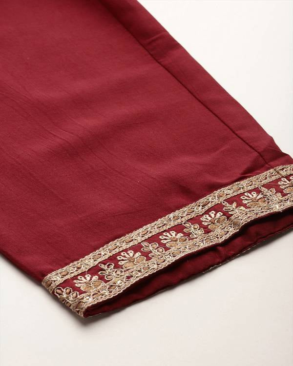 Women Silk Blend Kurta Pant Dupatta Set-KYAMSTORE