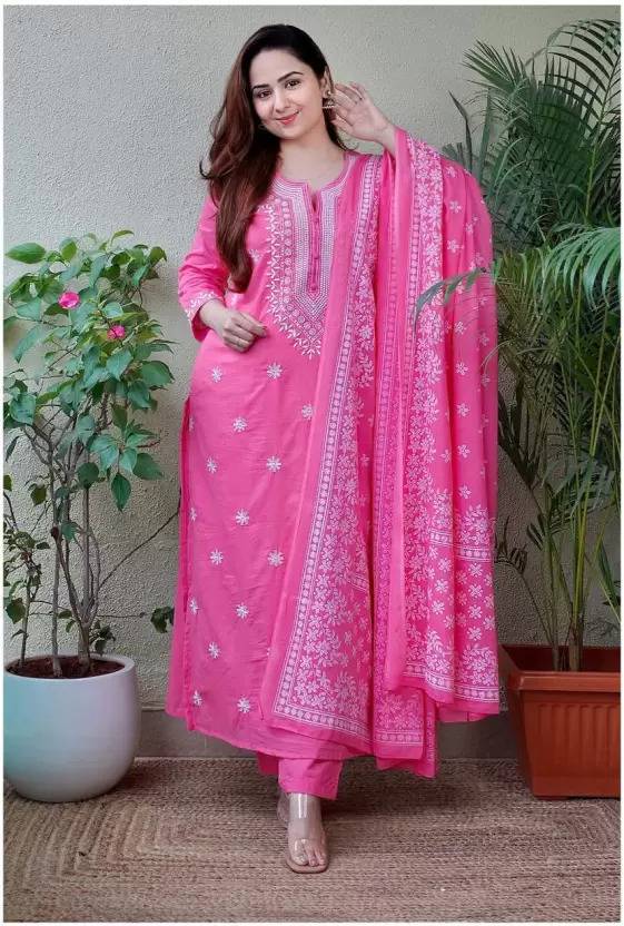 Women Viscose Rayon Kurta Pant Dupatta Set | Delivery: 7 to 10 business days | Limited stocks available | Hurry before Sold Out