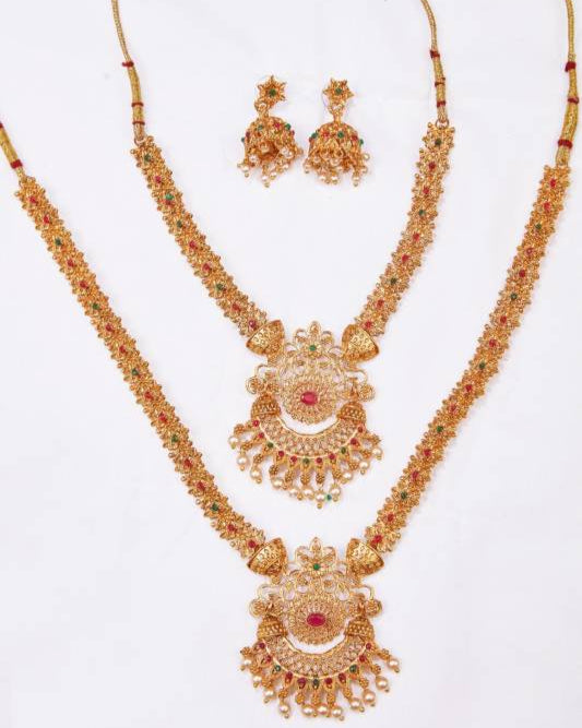 Alloy Gold-plated Gold Jewel Set  (Pack of 1)-KYAMSTORE