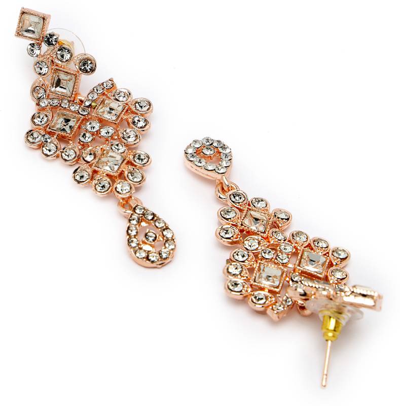 Alloy Copper Rose Gold Jewel Set  (Pack of 4)-KYAMSTORE