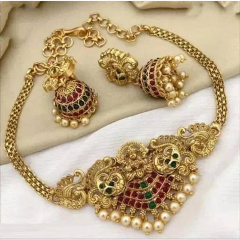 Alloy Gold Jewel Set  (Pack of 1)-KYAMSTORE