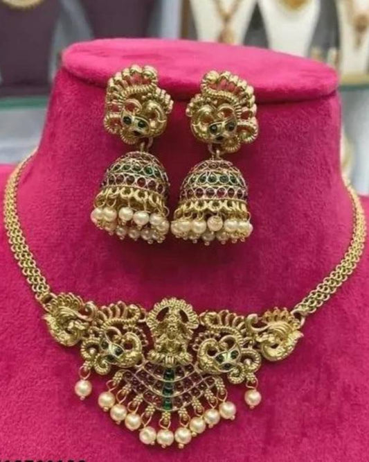 Alloy Gold Jewel Set  (Pack of 1)-KYAMSTORE