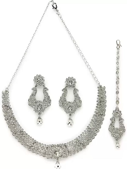 Alloy Copper Silver Jewel Set-KYAMSTORE