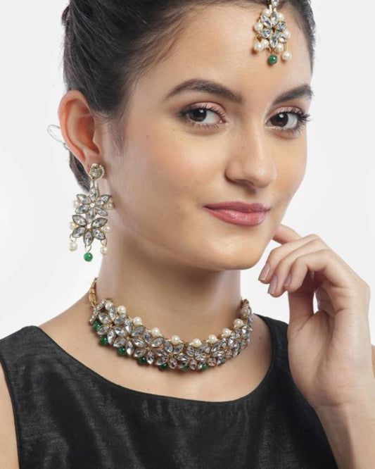 Alloy Gold-plated Gold Jewel Set  (Pack of 4)-KYAMSTORE