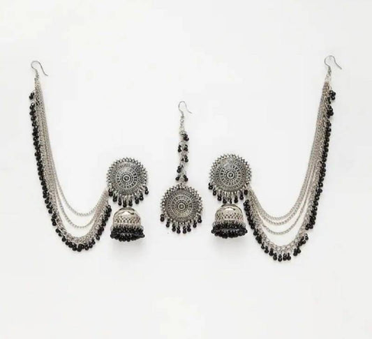 Brass Silver Jewel Set  (Pack of 1)