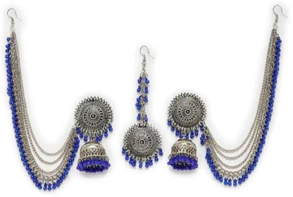 Brass Silver Jewel Set  (Pack of 1)