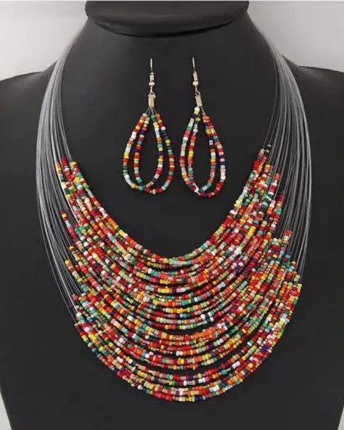Alloy Multicolor Jewel Set-KYAMSTORE
