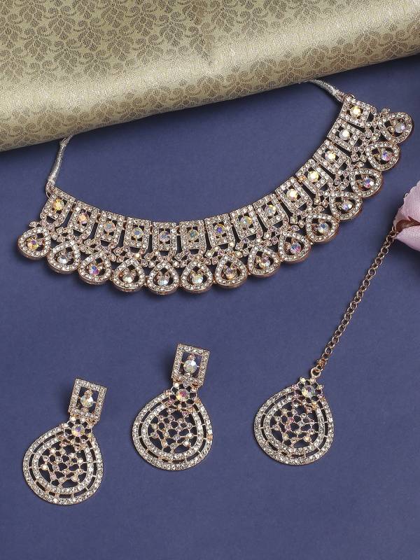 Alloy Gold-plated Silver Jewel Set  (Pack of 1)-KYAMSTORE