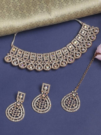 Alloy Gold-plated Silver Jewel Set  (Pack of 1)-KYAMSTORE