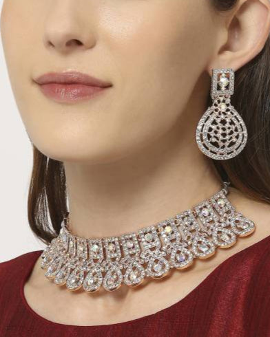 Alloy Gold-plated Silver Jewel Set  (Pack of 1)-KYAMSTORE