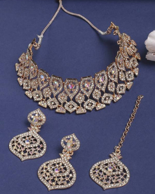 Alloy Gold-plated Silver Jewel Set  (Pack of 1)-KYAMSTORE