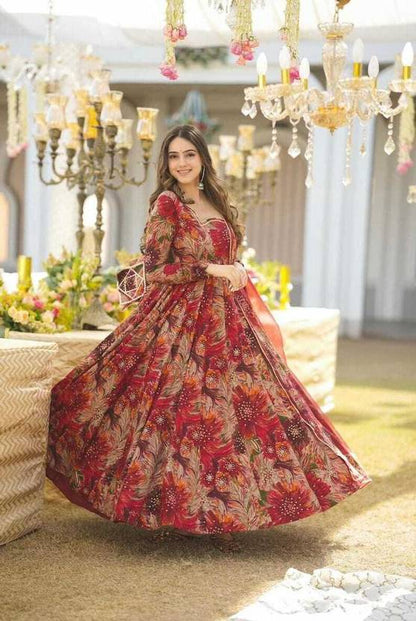 Women Georgette Kurta Palazzo Dupatta Set | Delivery: 10 to 12 business days | Limited stocks available