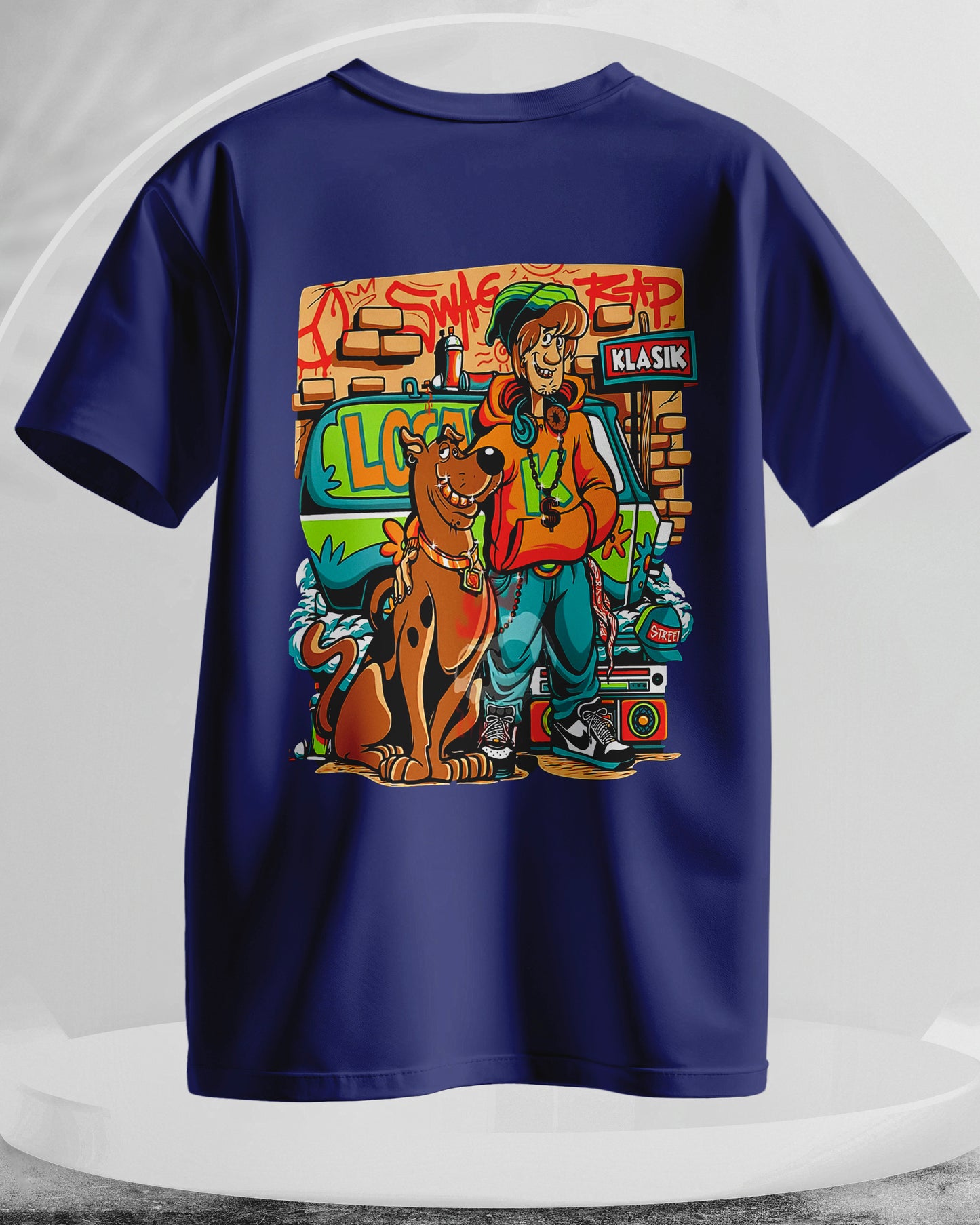 Scooby-Doo - Men Stylish Back Printed T-Shirts – (Regular)