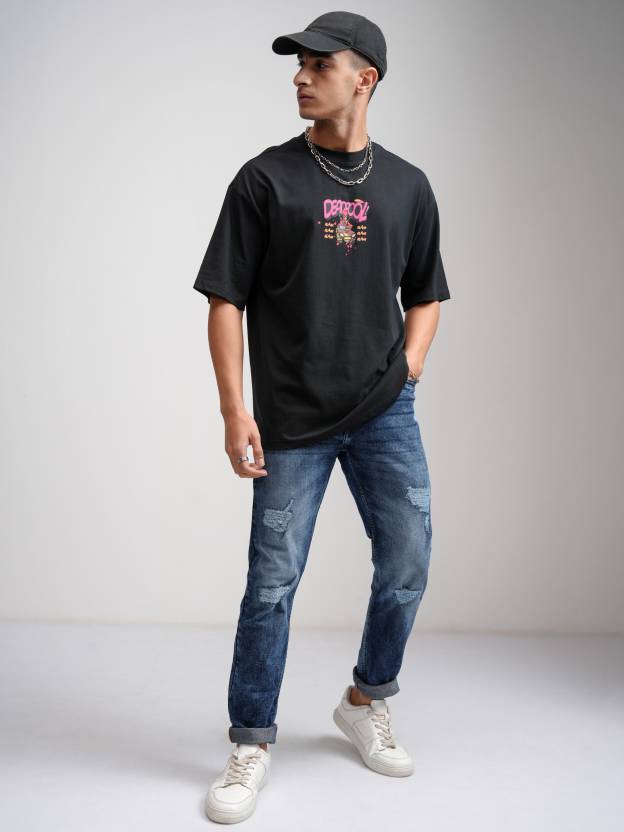 Men Regular Low Rise Light Blue Jeans-KYAMSTORE