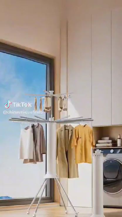 Tripod Clothes Drying Rack | Heavy Duty Folding Indoor Portable Rack