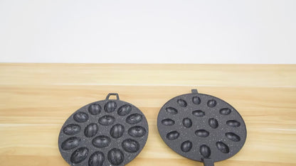 16-Cavity Non-Stick Baking Pan with Wooden Handles | Delivery: 7 to 10 business days | Limited stocks available