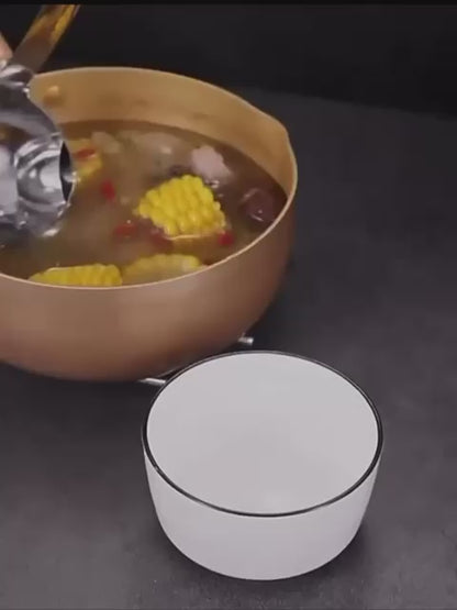 Stainless Steel Oil Soup Separator Spoon (Silver)