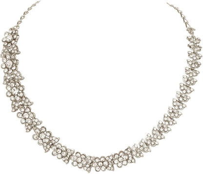 Alloy Rhodium Silver Jewel Set  (Pack of 1)-KYAMSTORE